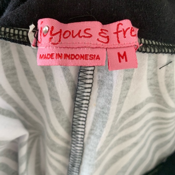 JOYOUS & FREE Black & White Halter Dress MED - Picture 3 of 6